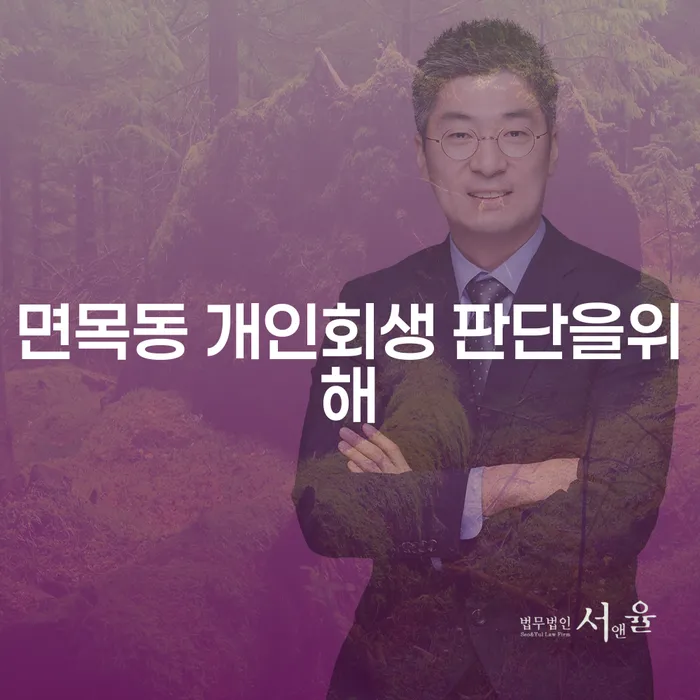 면목동 개인회생 판단을위해