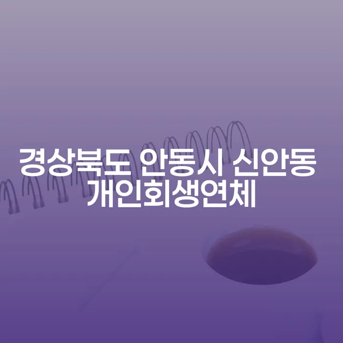 경상북도 안동시 신안동에서 개인회생연체, 어떻게 해결할 수 있을까요?